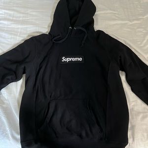 Supreme black box logo hoodie